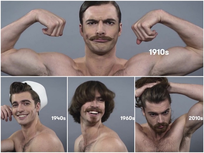 How male beauty standards have changed over 100 years